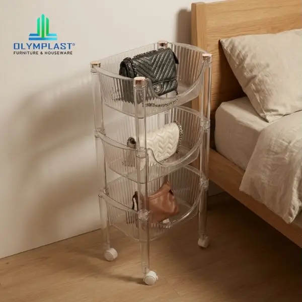 Rak Plastik Bening Multifungsi CMRO Olymplast